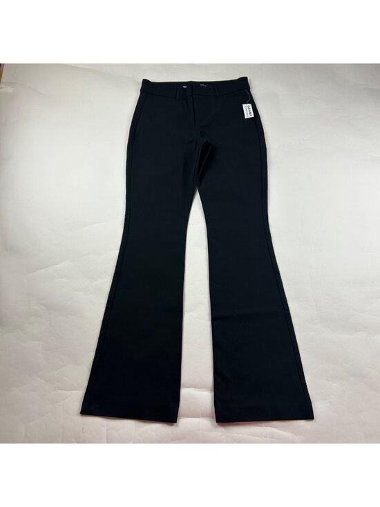Old Navy Pants - Old Navy Black Stretch Canvas High Rise Pixie Flare Pant 6 New